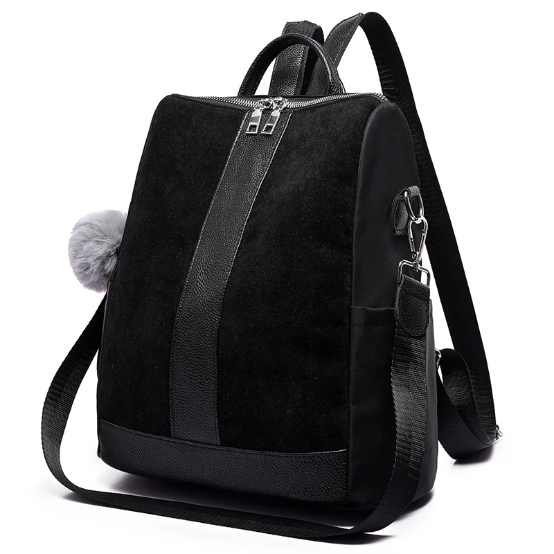 

Women Backpack for School Teenagers Girl Vintage Stylish School Bag Ladies Canvas Fabric Backpack Female Bookbag Mochila