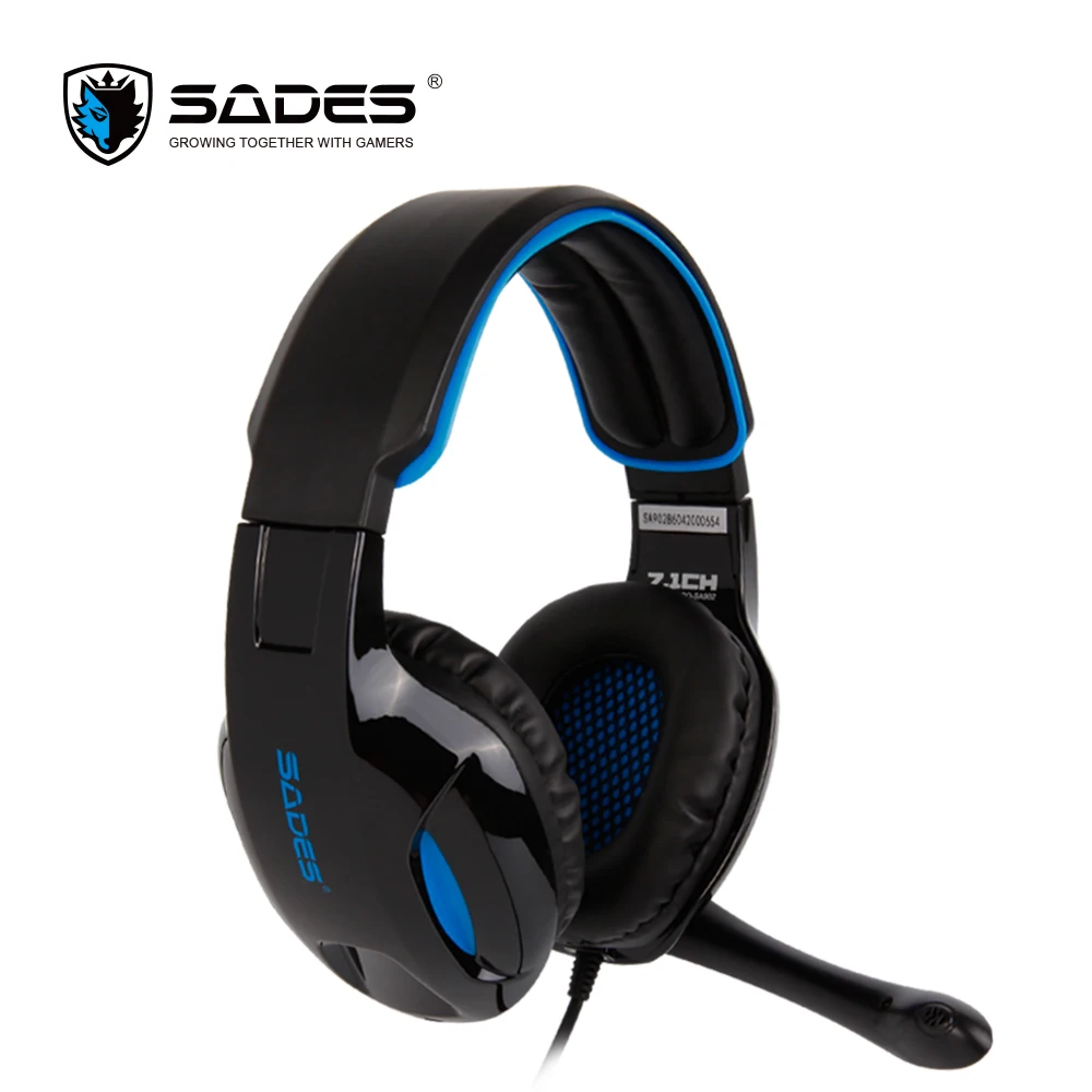 SADES SNUK Gaming Headset USB Headphones Virtual 7.1 Surround Sound Gamer Headphones