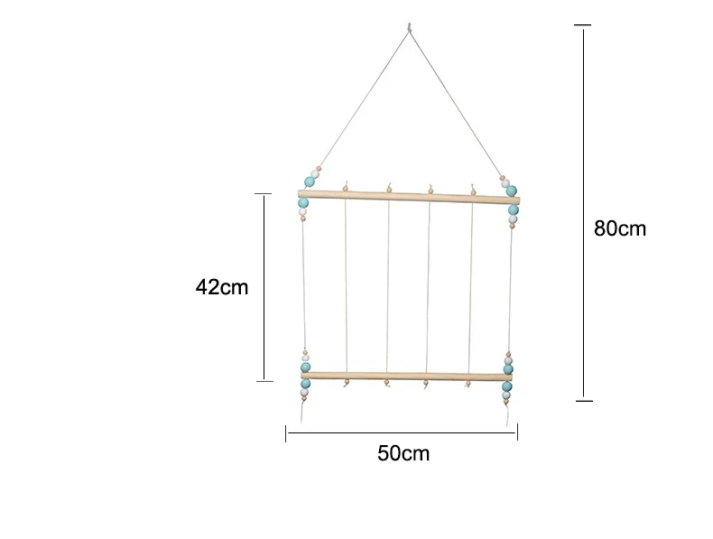 Открытка фото дисплей макраме настенные подвесные картины Органайзер деревянная веревка настенная вешалка Скандинавская Декоративная вешалка фотография дома ремесло