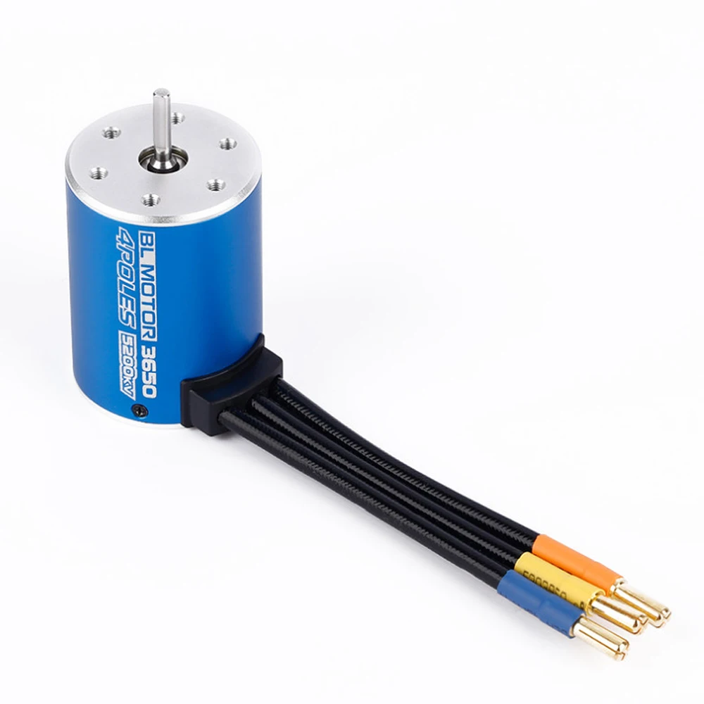 

1set 3650 4Poles 5200KV Brushless Motor for 1/10 RC Car Boat Parts + Retail box