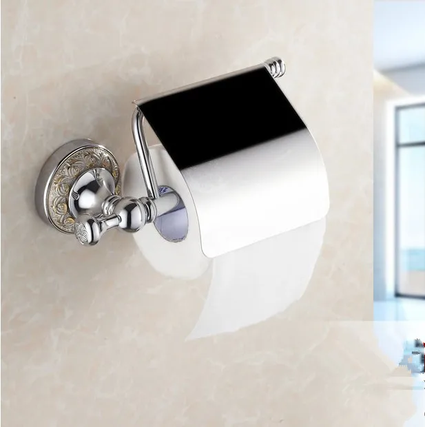 2016 Bathroom Accessories luxury Chrome Finish Creative Flower Carved