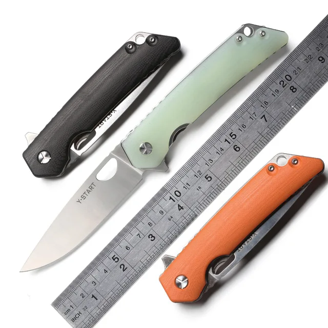 YS-TART LK5016 складной нож с шариковым подшипником 440C Лезвие G10 Ручка для выживания на