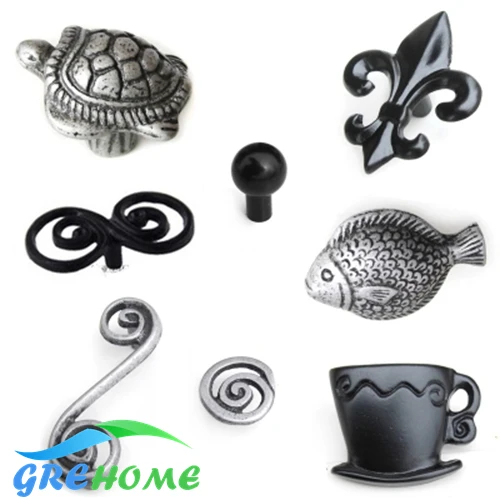 antique cabinet door Handle knobs wardrobe kitchen drawer Handle black aluminum single hole cupboard Handles for Furniture antique cabinet door Handle knobs wardrobe kitchen drawer Handle black aluminum single hole cupboard Handles for Furniture