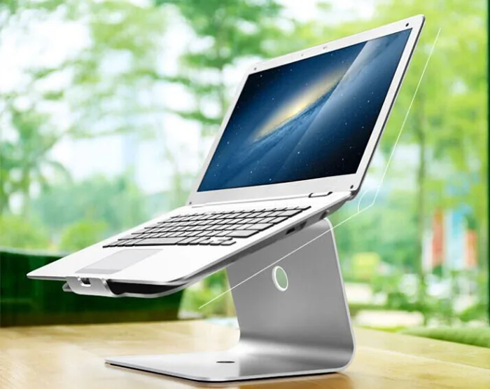 High quality desktop vertical cooling aluminum alloy laptop stands in Use within 17 inch Laptop