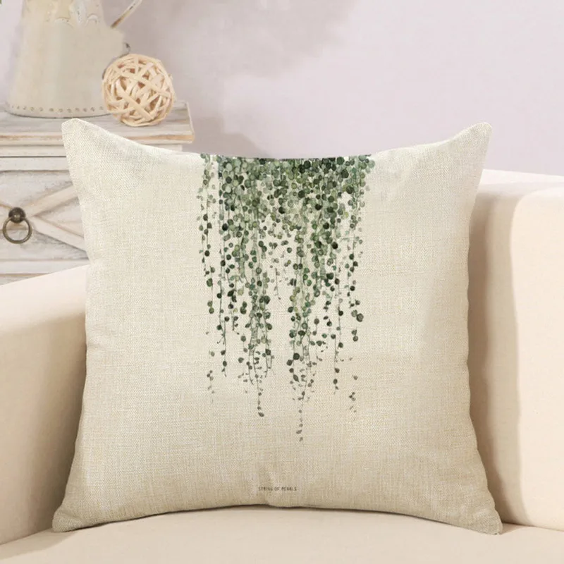 CFen A's Plant Throw Pillow Case Cover Vehicle Decorative Cushion Cover Sofa Seat Pillow Covers Christmas gift 45x45cm 1pc 2