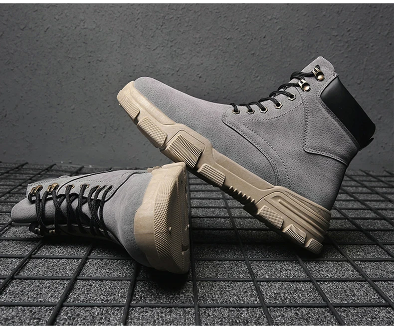 Men's Casual Shoes Motorcycle Boot Winter Tactical Ankle Boots Men Pig Leather Military Boots Men Desert Winter Combat Boot New (17)