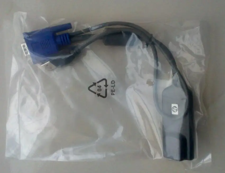 Оригинальный 336047-B21 AF623A AF628A VGA к USB RJ45 USB KVM МИТФК ADPTR 1PK