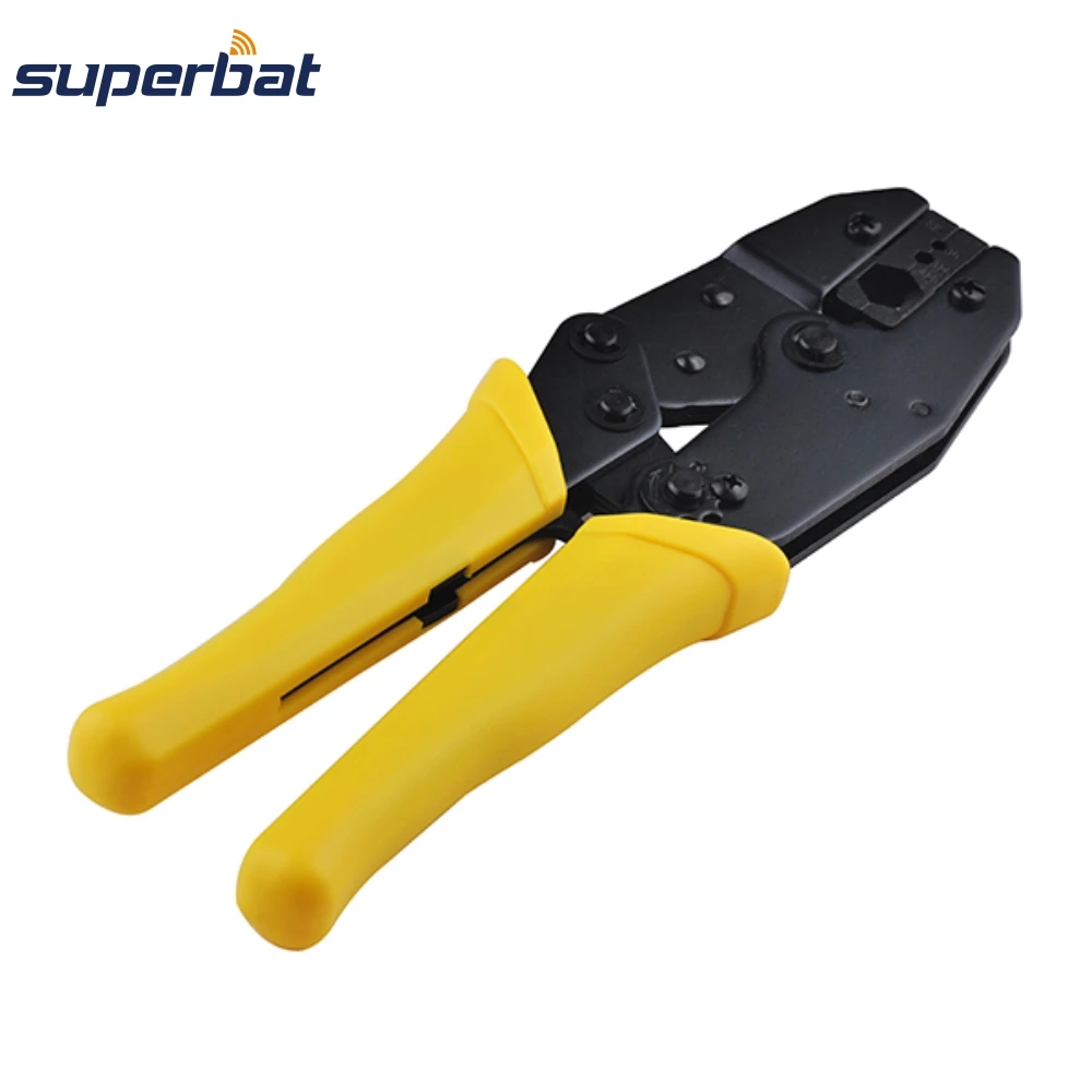 Желтый обжимной инструмент Superbat для коаксиального кабеля RG8 RG11 RG213 LMR400 RG316 RG174 SMA N