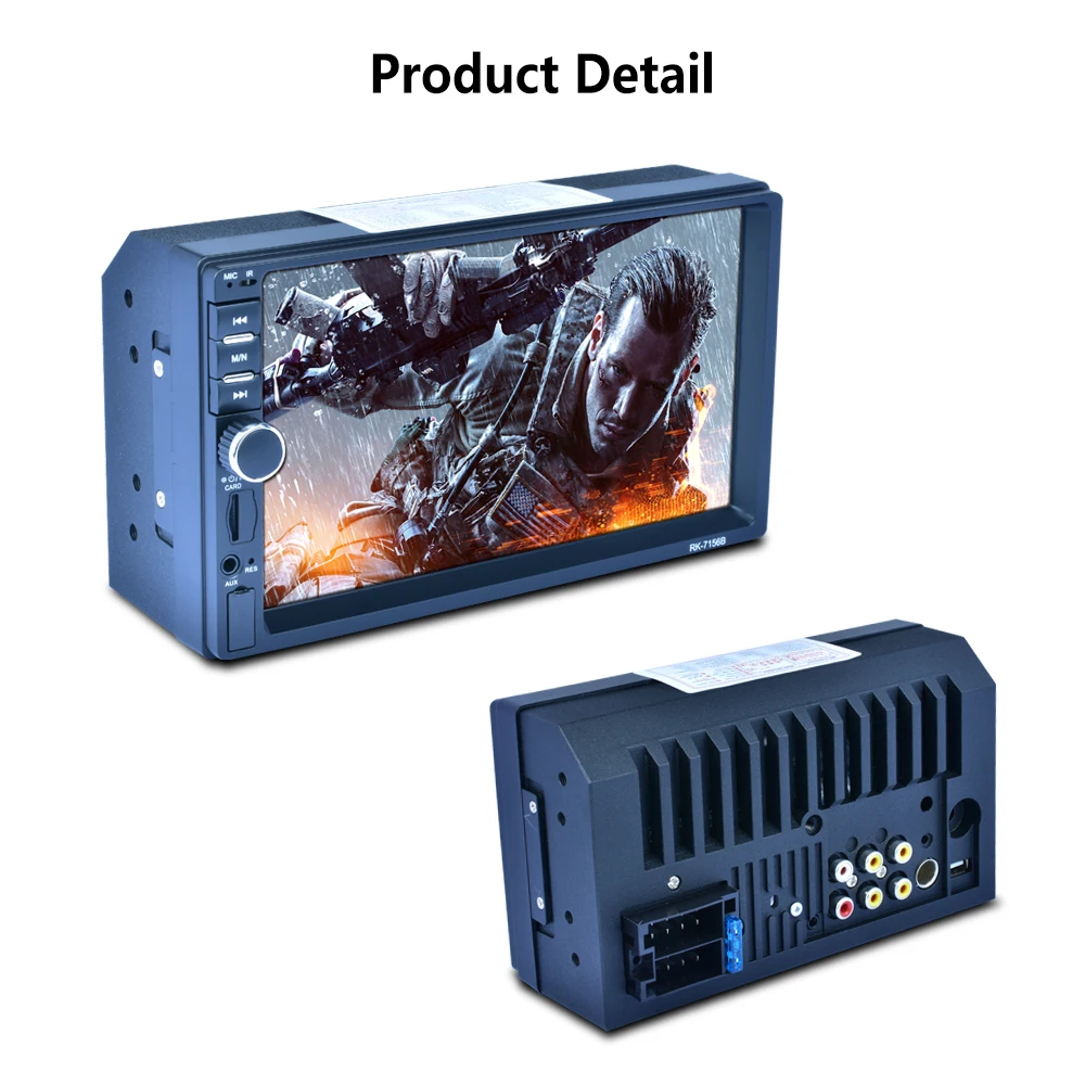 7156B 7-цветная подсветка MP5 плеер 7 &quotHD сенсорный экран DC 12V автомобильный