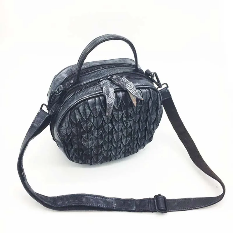 

2018 autumn and winter new women's leather handbags handbags hand-painted bag casual handbagS