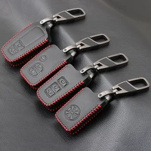 Дистанционный кожаный чехол для ключей автомобиля для Toyota Chr C-hr Land Cruiser 200 Avensis Auris Corolla RAV4 Prius Prado Camry Crown Yaris