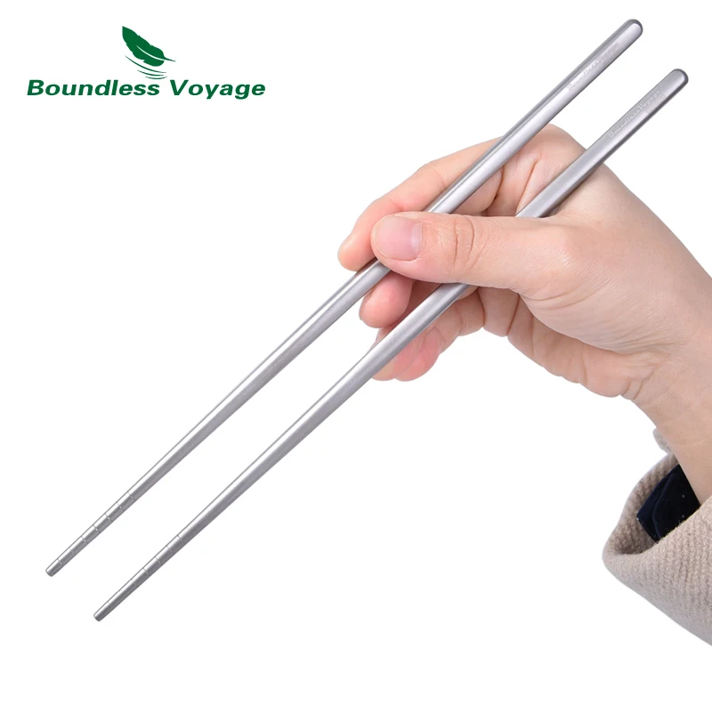 

Boundless Voyage 230mm Titanium Chopsticks Picnic Tableware Camping Chopsticks Ti1517B