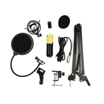 

BM800 Professional Condenser Audio 3.5mm Wired Studio Microphone Vocal Recording KTV Karaoke Microphone Mic for Computer