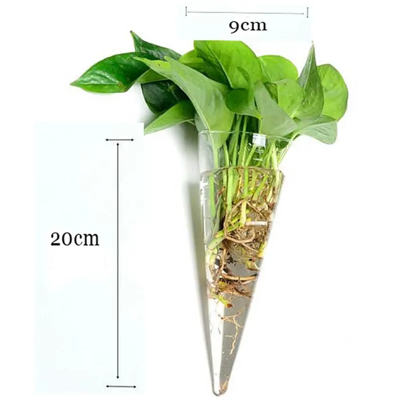 Конус подвесной стеклянный цветочный горшок ваза Террариум контейнер домашний сад Декор
