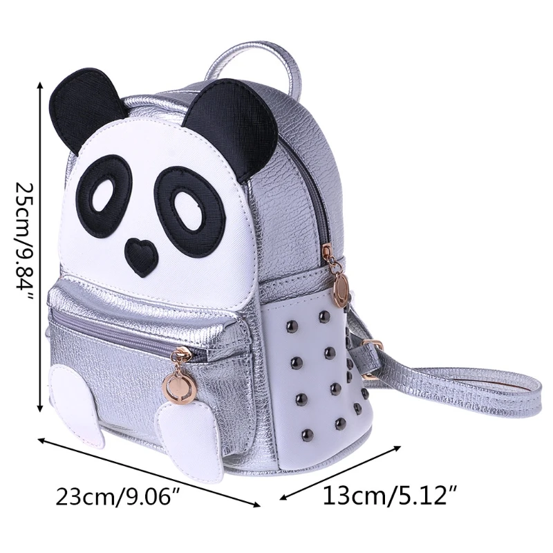 Buy New Arrive Cute Panda Rivet Backpack School Bag
