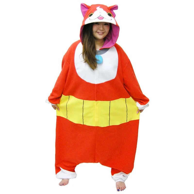 本物妖怪腕時計猫ハロウィンコスチュームカバーオール日本大人のコスプレフリーサイズクリスマスギフト Cat Halloween Costumes Halloween Costumeonesies For Adults Cat Aliexpress