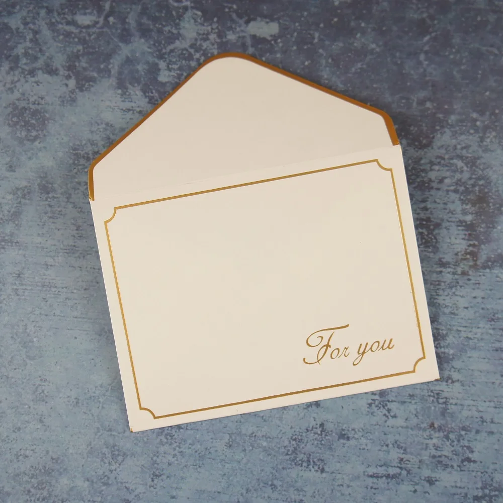 25 шт. золотые складные карты для дня рождения|message card|folding cardscard folding |