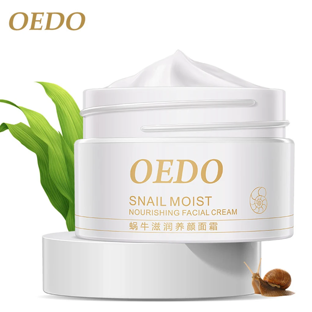 

OEDO Snail Moisturizing Face Cream Fine Wrinkles Acnes Whitening Spots Oil Control Skin Care