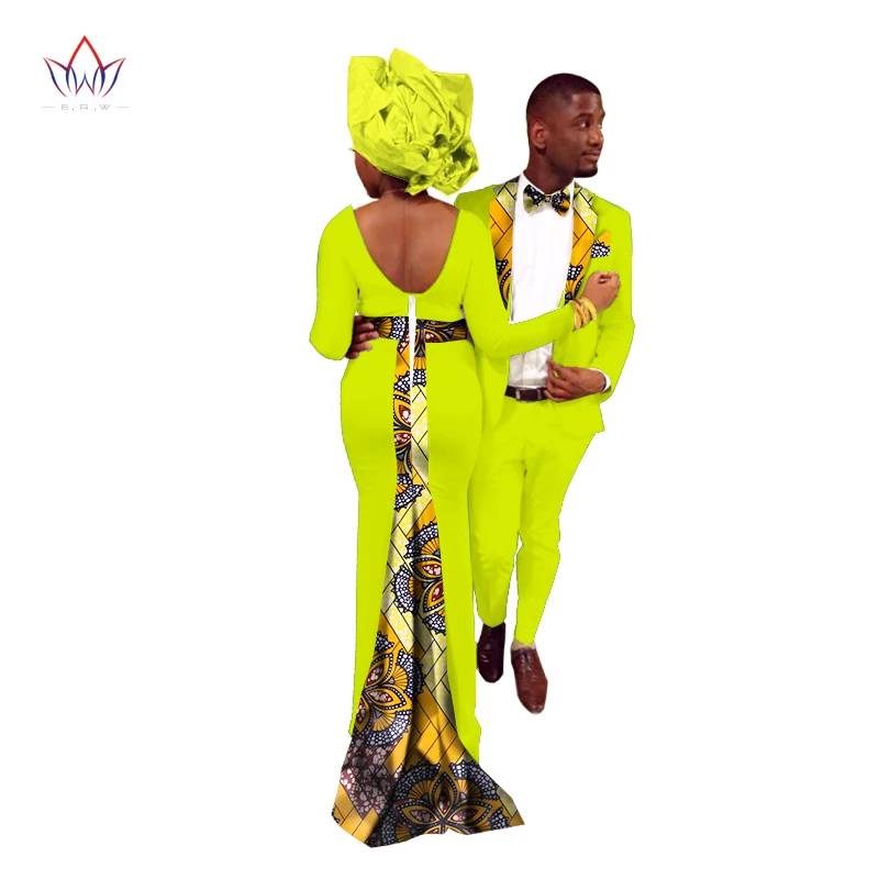 Для влюбленных, женская и мужская африканская одежда, два комплекта одинаковой одежды для пар, африканская одежда с длинным рукавом, обычная одежда для пар BRW WYQ35