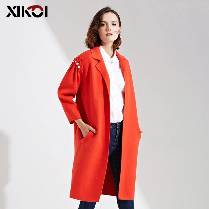 Point Longues Occasionnel purple Solide Xikoi Femelle grey black Manches Taille Femmes Cardigans Libre green Pull À Couleur orange Épais Ouvrir Red Chandails Manteau Tricoté QdECoWerxB