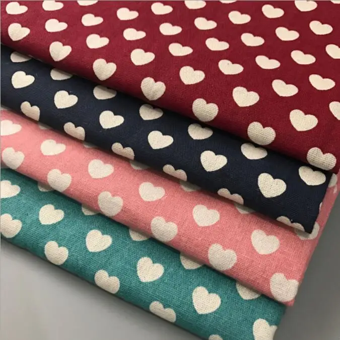 

Solid color Printed Linen Cotton Canvas Fabric Handmade DIY Sewing Quilted Tablecloth Background Cloth Hug Pillow Fabric