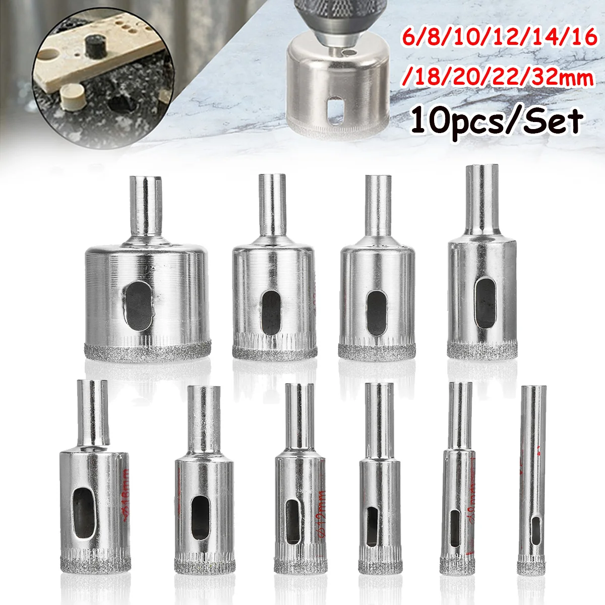 Hanperal 90mm (3.5") SDS Plus Hole Saw Drill Bit - For Drilling Large Holes In Brick, Concrete, Cement, Stone