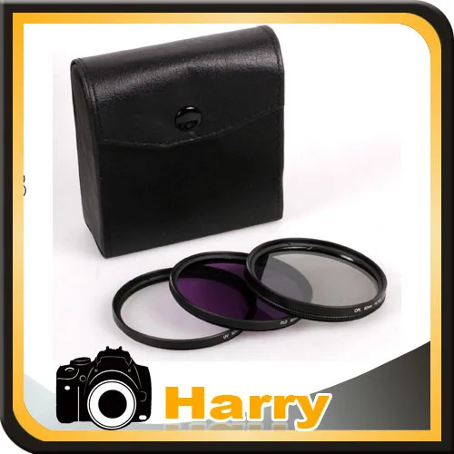 4PCS 37mm Filter kit UV FLD CPL Polarizing Circular + Case Bag for canon nikon sony DSLR Camera | Электроника