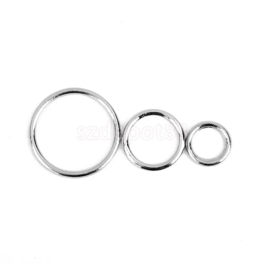 SPMART Утюг белье регулируемый швейный бюстгальтер круглые кольца для пряжки 10 мм 100 шт серебро