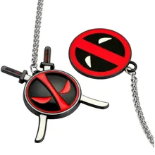 MR TEA автомобильный кулон Мини милый Дэдпул 3D металлические украшения подвесные украшения Автомобильное зеркало заднего вида интерьерное для Marvel