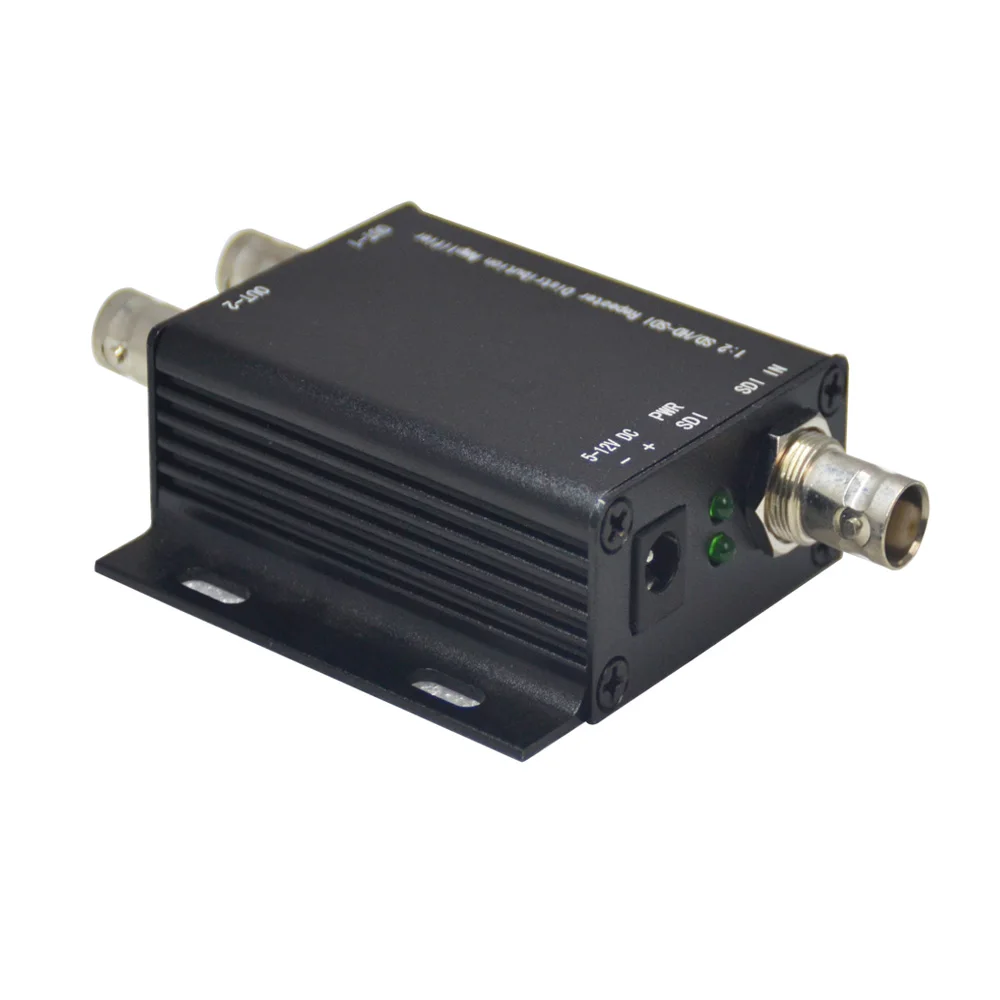 HD-SDI усилитель сигнала SDI ретранслятор 1x2, SD-SDI HD-SDI 3G-SDI Video Splitter Extender адаптера до 400 м