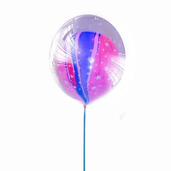 

10pcs New LED Double layer stars Agate Balloon Wedding Ballon Happy Birthday Balloon Baby Shower Decoration Kids Party Supplie
