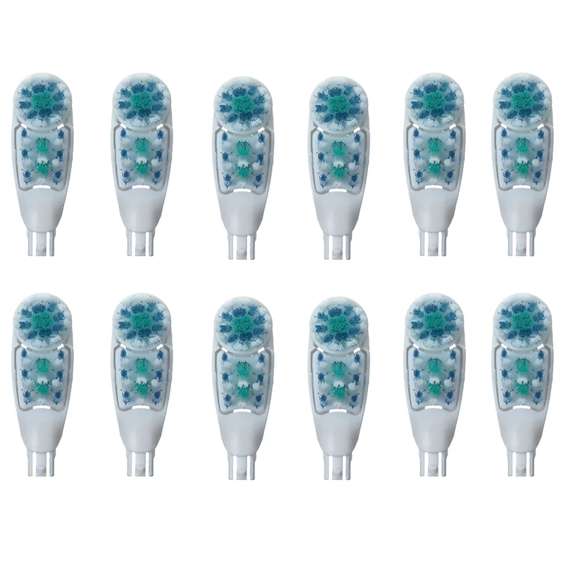 

12pcs Battery Tooth Brush Heads Replacement for Oral B Dual Clean Complete Soft Bristles Toothbrushes Heads