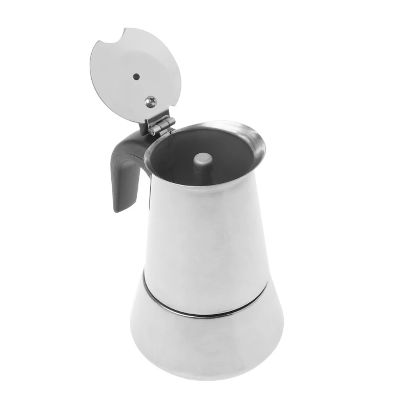 

Espresso Coffee Maker Stainless Steel Moka Pot Extractor Percolator Stove Top