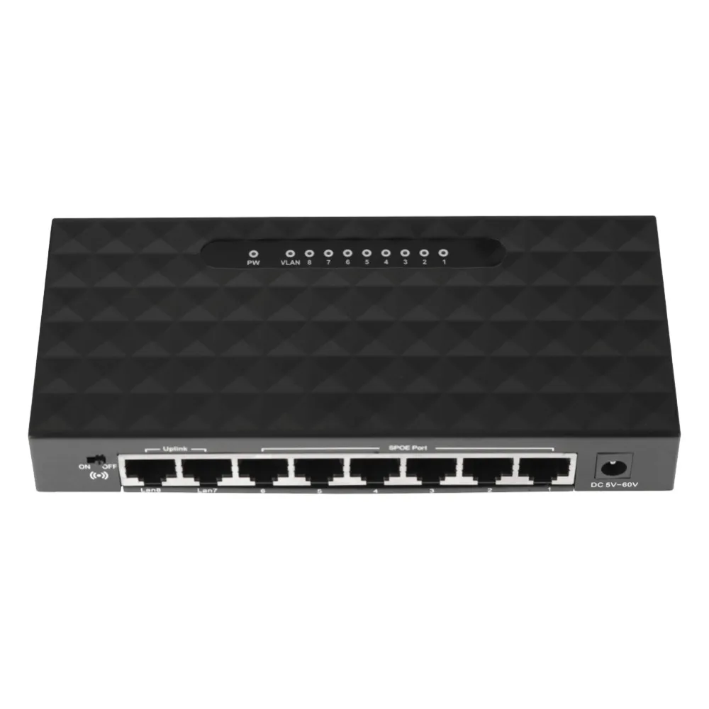 5/8 Poorten 10/100Mbps Poe Fast Network Switch Lan Hub