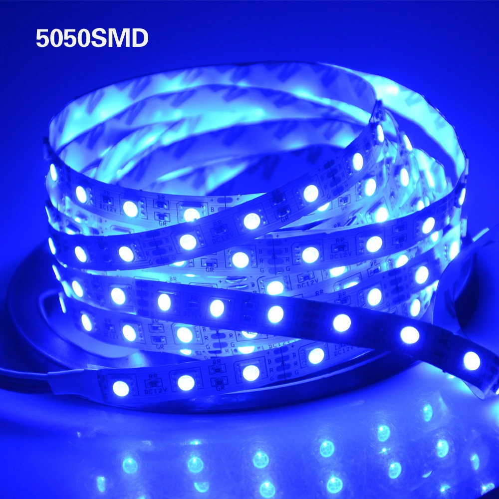 5 м/рулон RGB Светодиодная лента 2835 5050 3528 3014 SMD DC 12 В + 24Key пульт дистанционного