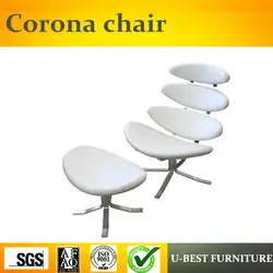 U-BEST, средний век, Современная нержавеющая сталь CH143 Corona поворотный стул для гостиной