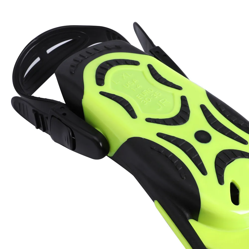 Ласты для взрослых Регулируемый плавающая лягушка обувь силиконовые Professional Dive Team открытым дайвинг подводное плавание длинные ласты для