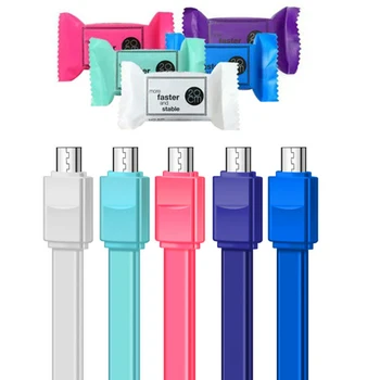 

Portable Mini 20 CM Candy Packet USB Data Cable Micro USB Quick Charger for iPhone X Samsung Android USB Data Short charge Cable