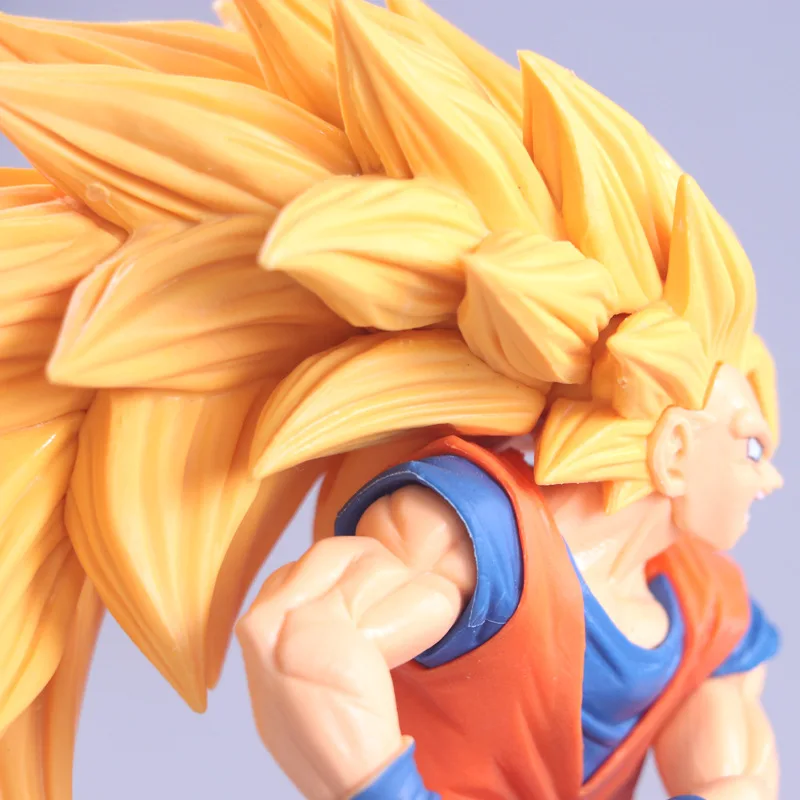 Dragon Ball Z Goku Super SaiYan 3 Kneeling Wave шоколадная щетка Saiyan 3 Blood ПВХ фигурка DBZ Коллекция Модель 20 см