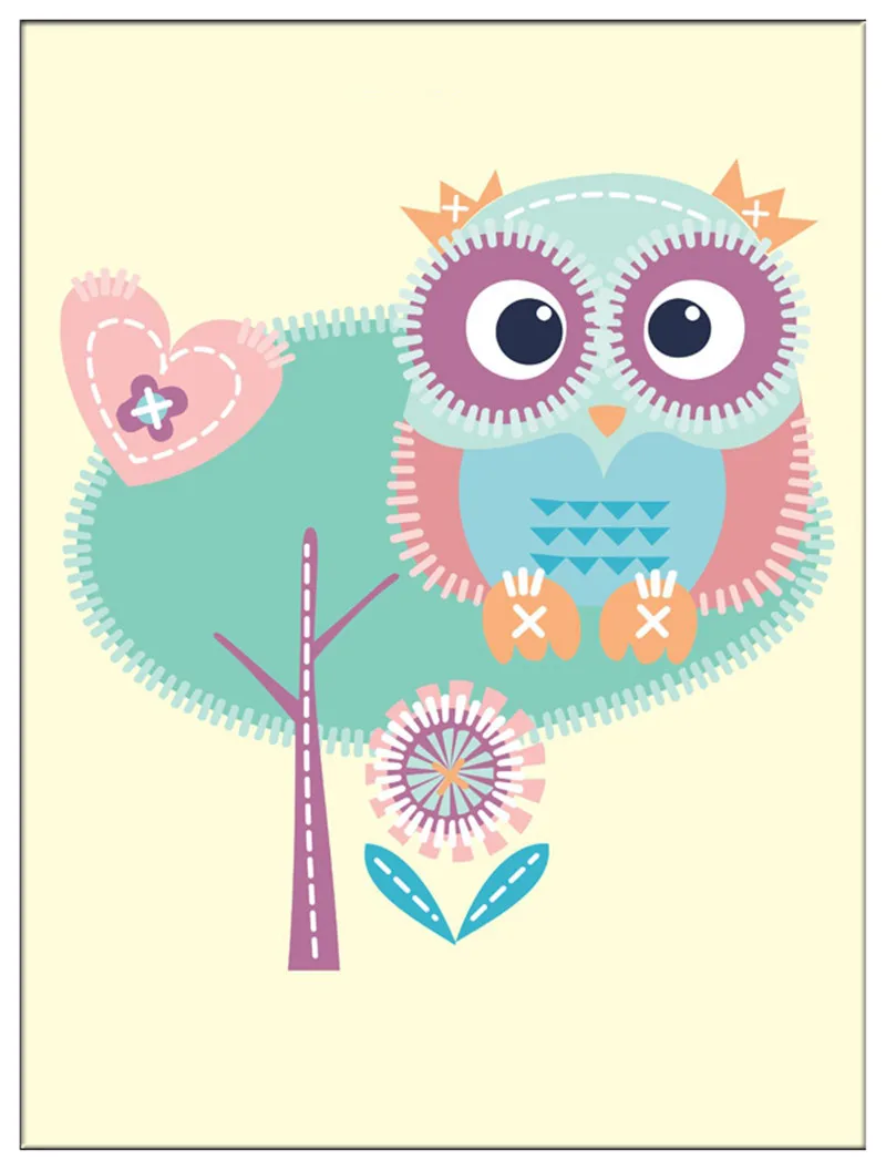 Mix-5-Designs-Abstract-Paintings-Cute-Animal-Owl-Wall-Stickers-For-Kids-Rooms-Baby-Room-Wall