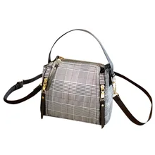 Модная сумка на ремне, простая модная клетчатая сумка-мешок, сумка на одно плечо, женские сумки-мессенджеры для женщин