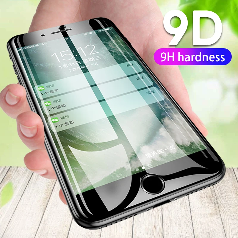 2 teile/los 9D Screen Protector Glas Für iPhone 8 7 6S 6 Plus Gehärtetem Glas Für iPhone XS Max XR
