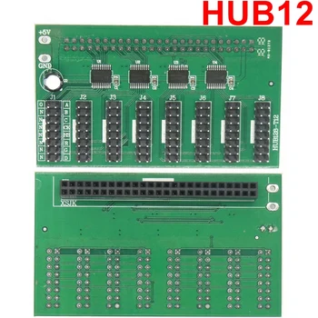 

Free ship Hub12 Conversion card adapter with 8*hub12 port LED controller p10 led billboard display module transfer card