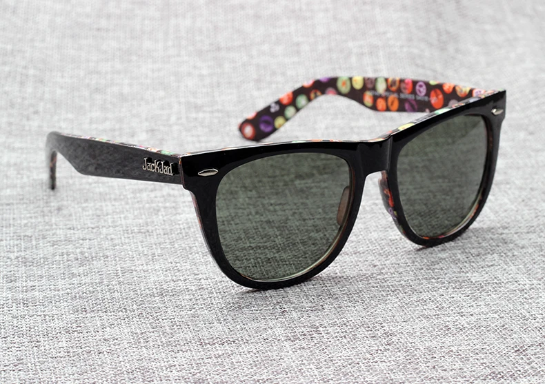 Jackjad модные Для мужчин Для женщин JJ2140 Traveler Стиль солнцезащитные очки Винтаж Классический бренд дизайн солнцезащитные очки 54 мм Óculos De Sol с Case