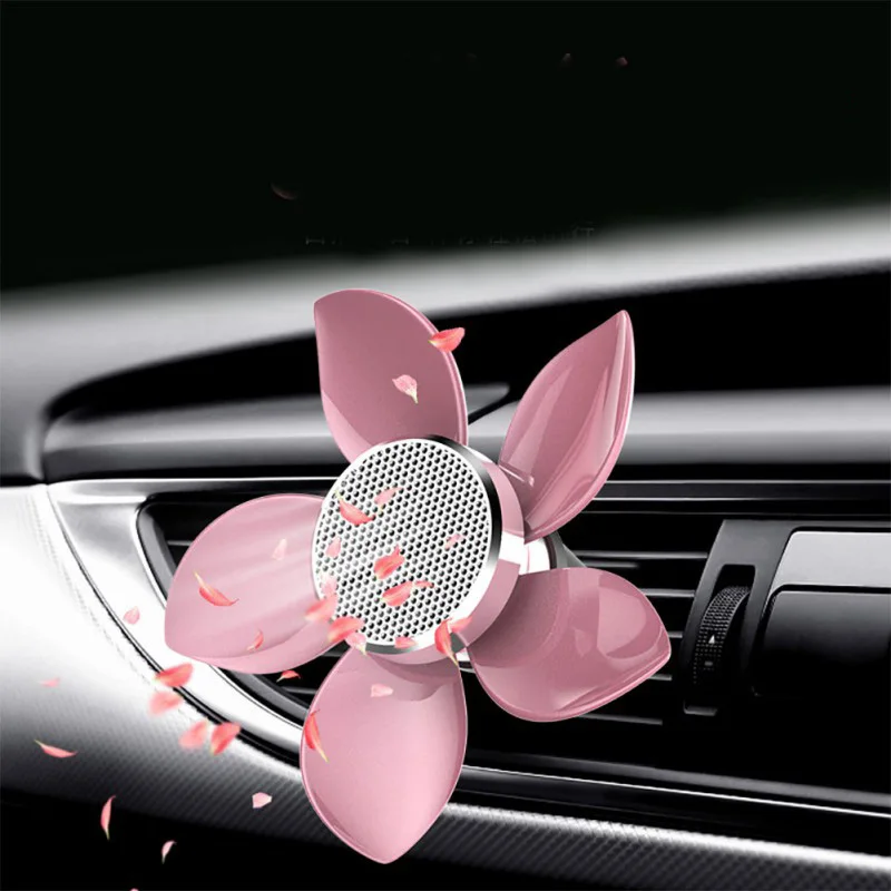 

Home Car Essential Oil Diffuser Car Decoration Fragrance Diffuser AL Flower Petals Style With Vent Clip Air Freshener