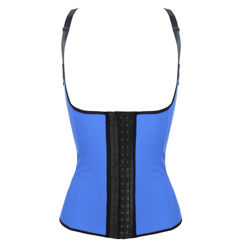 Women Slimming Waist Trainer Push Up Vest Body Shaper Tummy Latex Waist Cincher Neoprene Shapewear Bustier Corset Top underbust (10)
