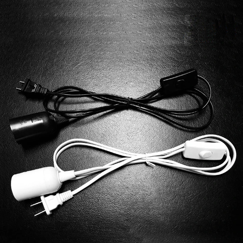 

EU PLug 1.8m Power Cord Cable E27 Lamp Bases with switch wire for Pendant LED Bulb e27 Hanging lamp Suspension Socket Holder
