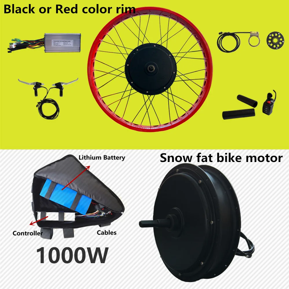 Комплект для электровелосипеда на фэтбайке 65 км/ч 48 В 1500 Вт|rear motor|conversion kitbike conversion