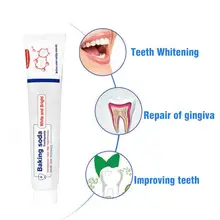 Пищевая Сода отбеливающая зубная паста Мятная зубная паста свежее Очищение ротовой полости уменьшает пятна зубов освежит дыхание отбеливание зубов здоровье