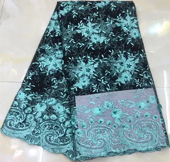 

African fabric cheaper latest african laces 2019 african french lace fabric with beads nigerian lace fabrics for dress JY-A46